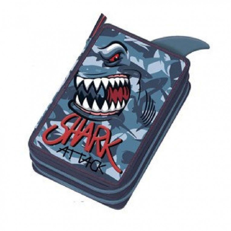 Κασετίνα Διπλή Γεμάτη Shark (241332)