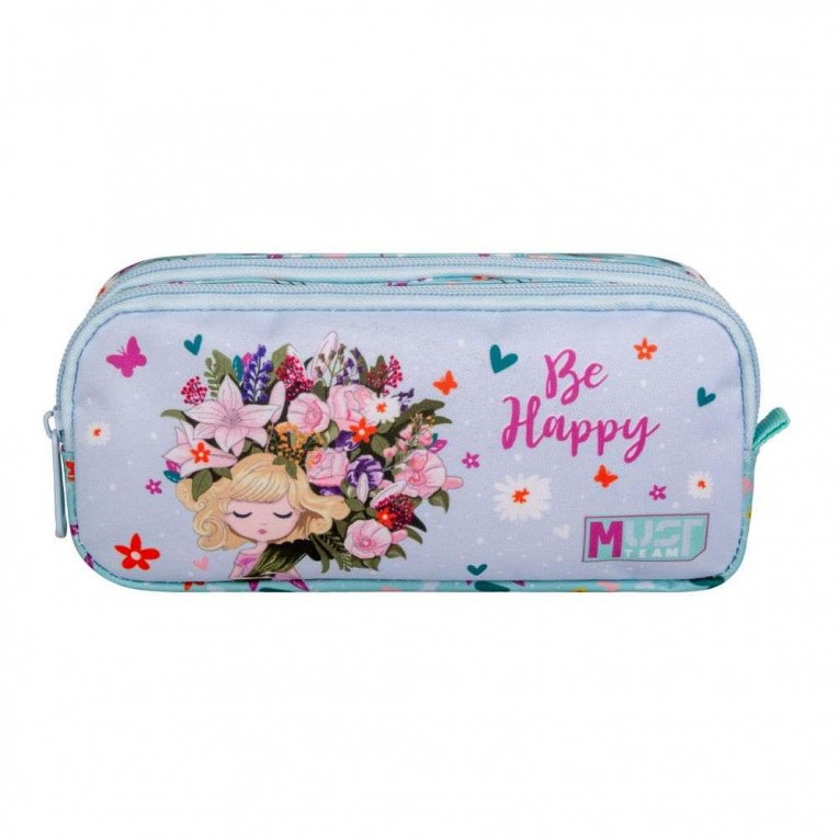 Round Pencil Case Must Team Be Happy...
