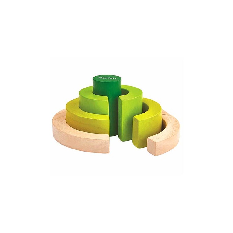 Plan Toys Καμπυλωτά Τουβλάκια (5382)