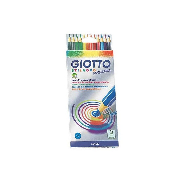 Ξυλομπογιές Ακουαρέλλα 12ΧΡ Giotto
