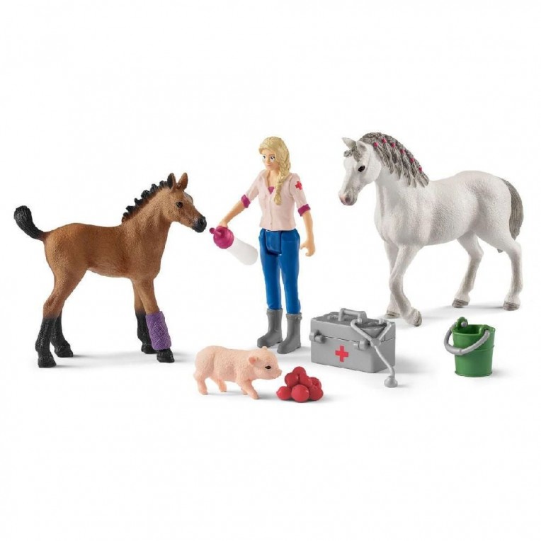 Schleich Farm World Κτηνίατρος Φοράδα...