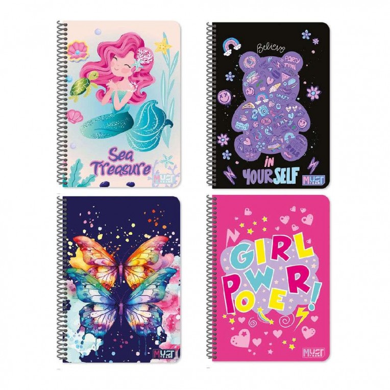 Spiral Notebook Must Team Cute B5...