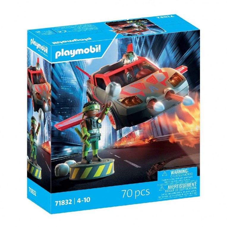 Playmobil Heroes Hero with Vehicle...