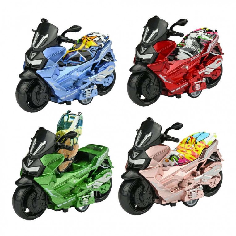 Luna Toys Metallic Scooter Motorcycle...