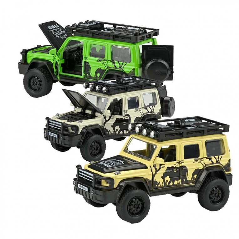Luna Toys Μεταλλικό Όχημα Τζίπ Pull...
