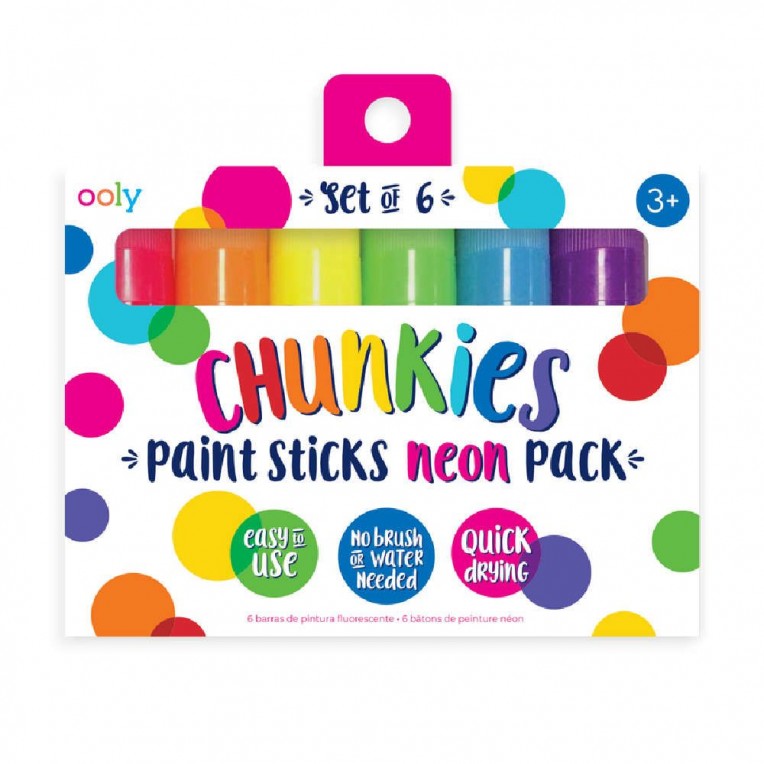 Ooly Chunkies Paint Sticks Neon 6pcs...