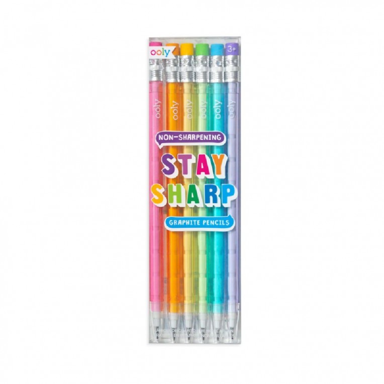 Ooly Stay Sharp Pencils Rainbow 6pcs...