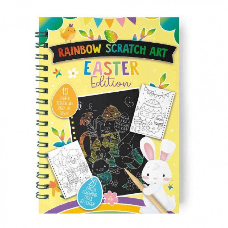 Easter Book Rainbow Scratch Art...