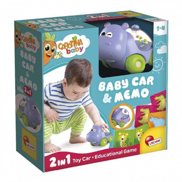 Carotina Baby Hippo Car & Memo 2 in 1...