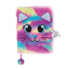 Plush Diary with Lock Cat...
