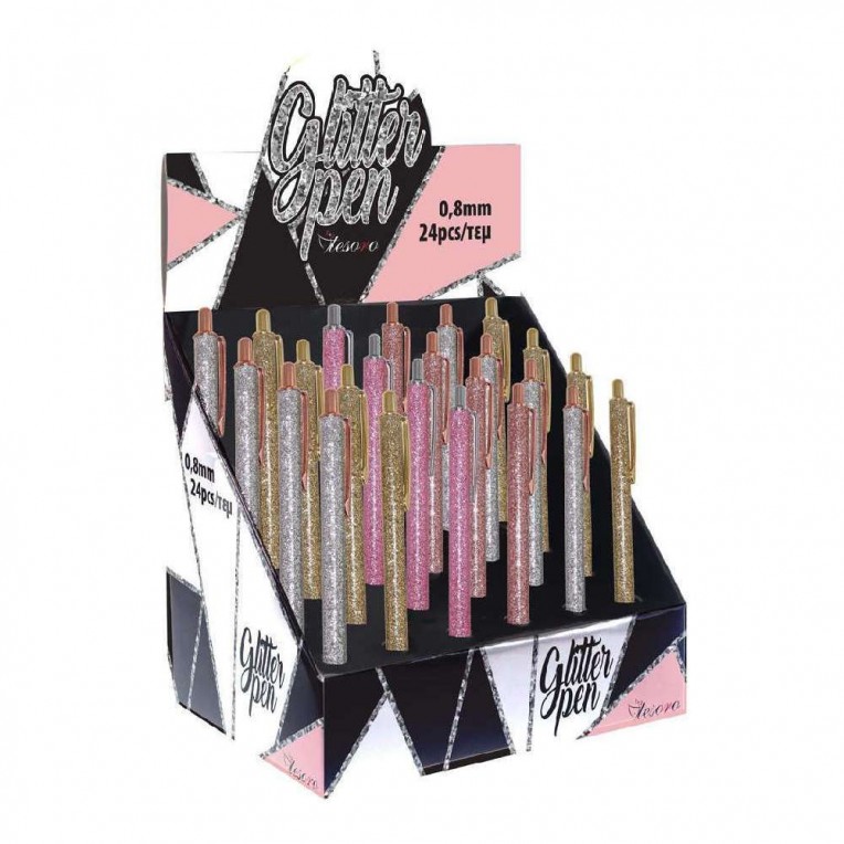 Glitter Pen Tesoro 1pc - 4 Designs...