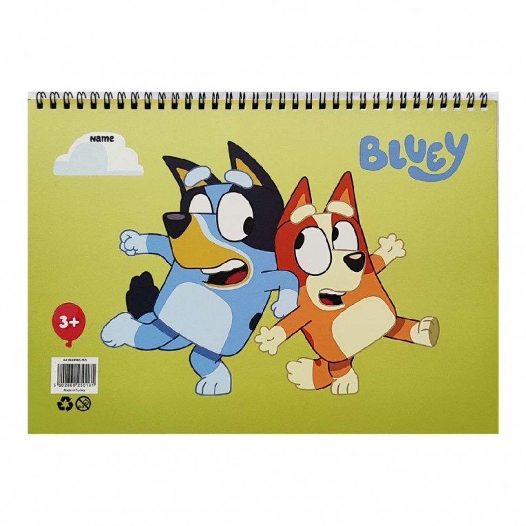 Μπλοκ Ζωγραφικής Bluey A4 - 2 Σχέδια...