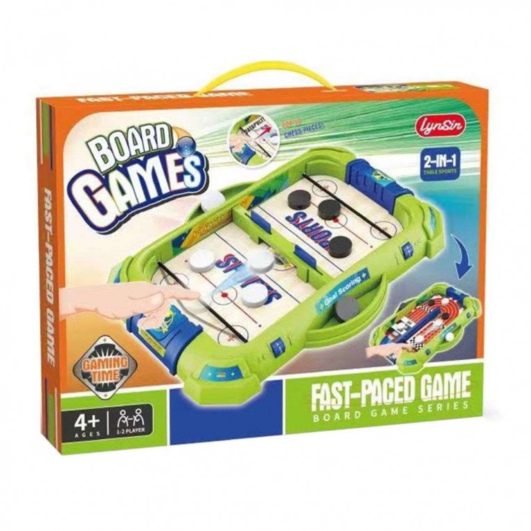 Tabletop Game 2 in 1 Mini Air Hockey...