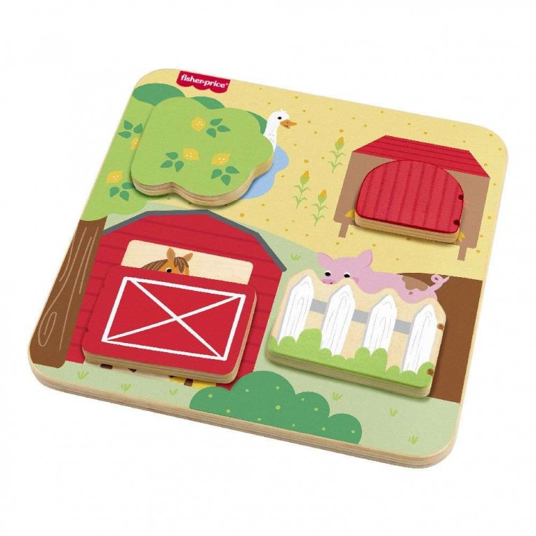 Fisher-Price Wooden Peekaboo Farm...
