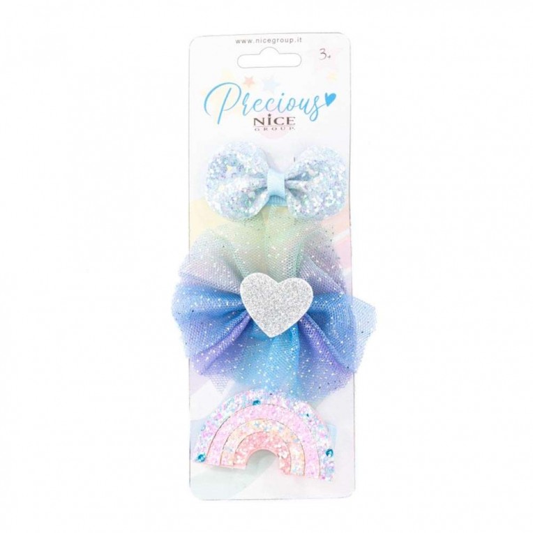 Nice Precious Hair Clips Set Unicorn...