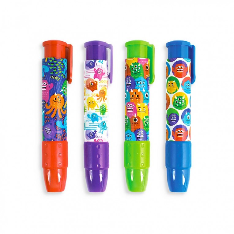 Ooly Monster Clickit Erasers 1pc - 4...