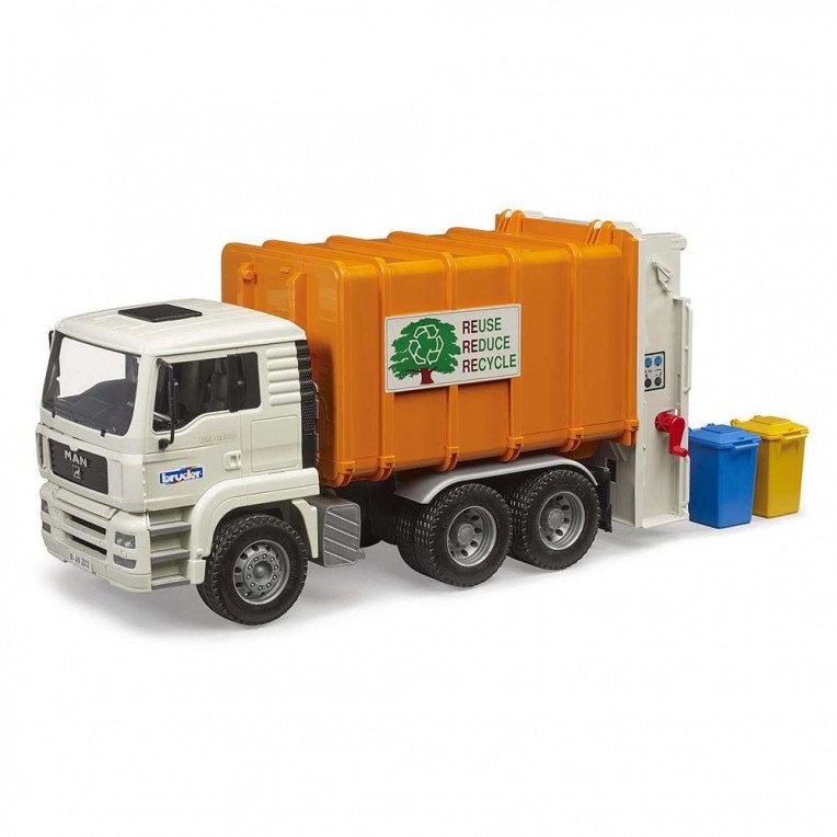 Bruder Garbage Truck MAN TGA Rear...