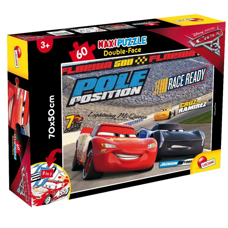 Lisciani Παζλ Maxi Double-Face Cars 3...