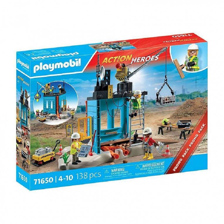 Playmobil Action Heroes Εργοτάξιο...