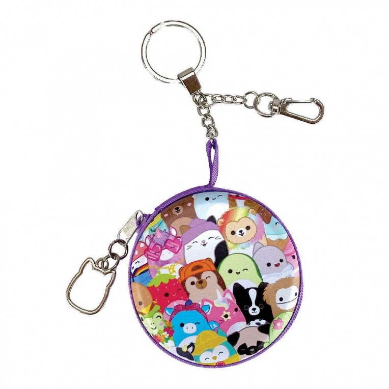 Keychain Small Coin Purse with Zipper...