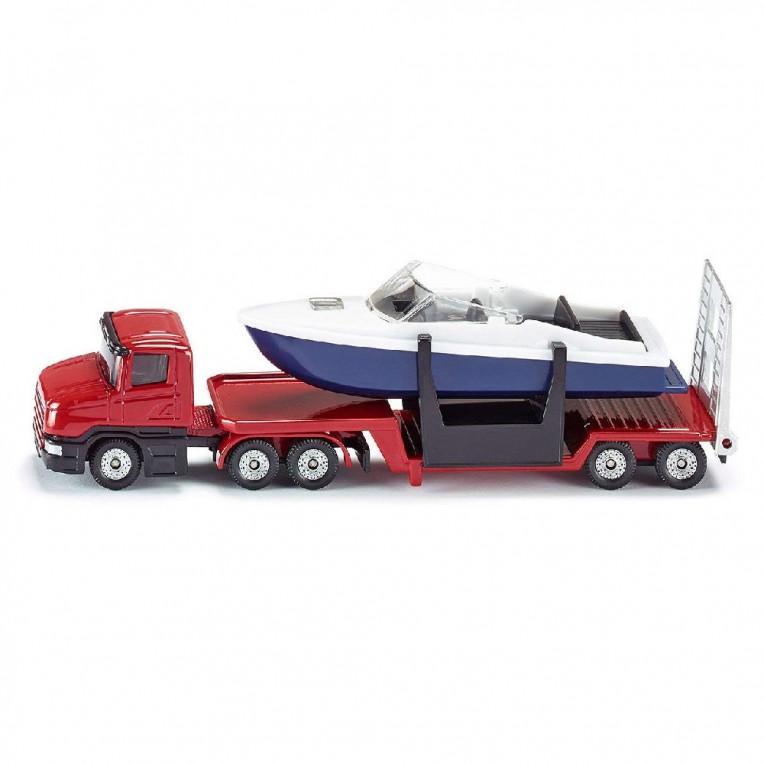Siku Low Loader with Boat (1613)