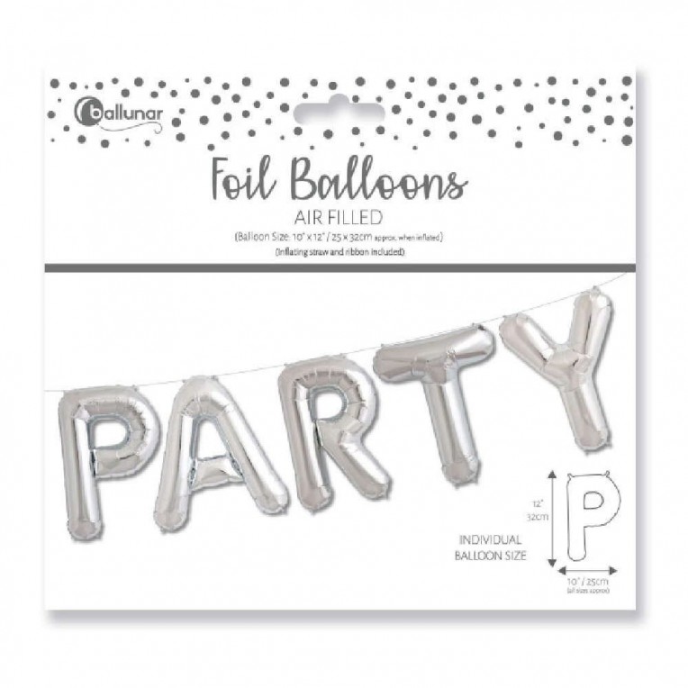 Foil Μπαλόνι Party Ασημί (28764-PTYCC)