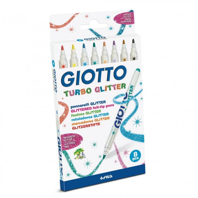 Giotto 8 Glitter Pens (0114475)