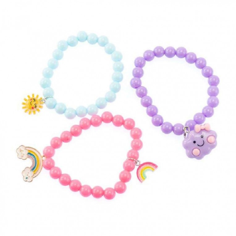 Nice Precious Bracelets Set Rainbow...