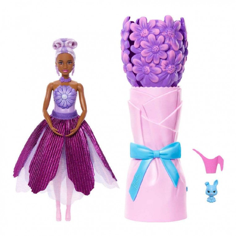 Barbie Petal Pop Κούκλα σε Μωβ...