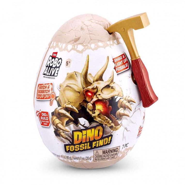 Robo Alive Mini Dino Fossil Find! Egg...