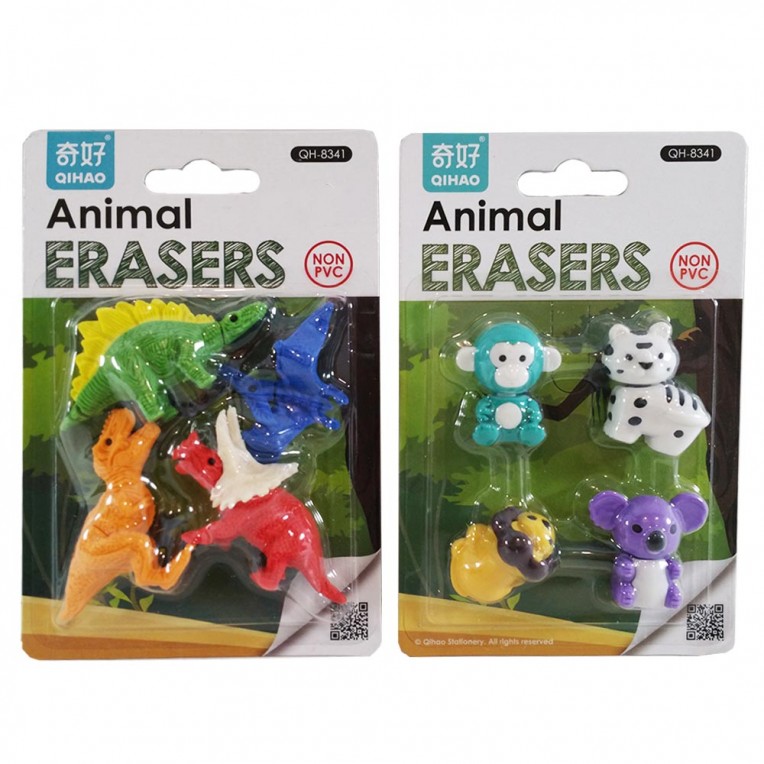 Animals - Dinosaurs Erasers Set - 2...
