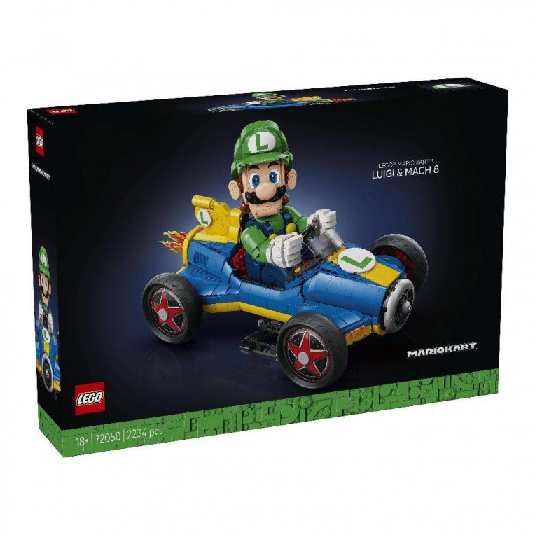 LEGO Super Mario Kart Luigi & Mach 8...
