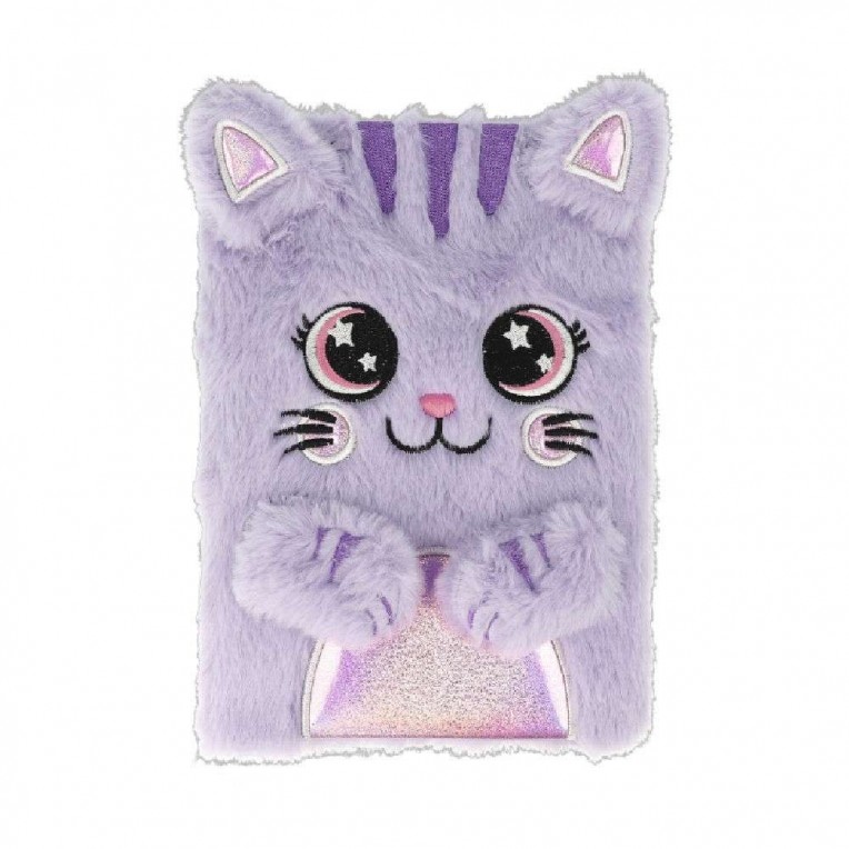 bb Cuties Notebook Cat Purple A5...