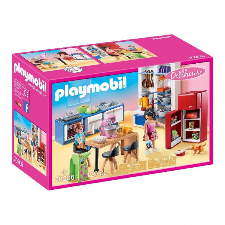 Playmobil Dollhouse Family Kitchen...