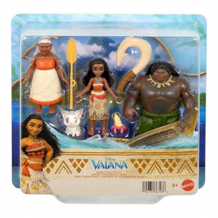 Disney Vaiana Set with 4 Mini Dolls...