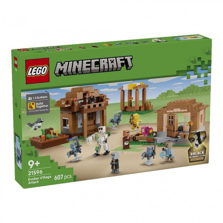 LEGO Minecraft Evoker Village Attack...