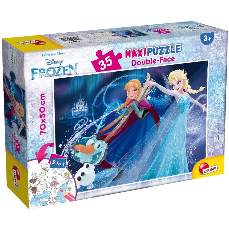 Lisciani Παζλ Maxi Double-Face Frozen...