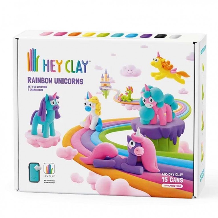 Hey Clay Rainbow Unicorns με 15...