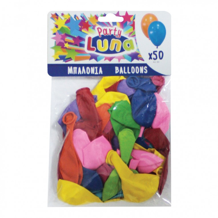 Balloons Various Colors 50pcs (0088901)