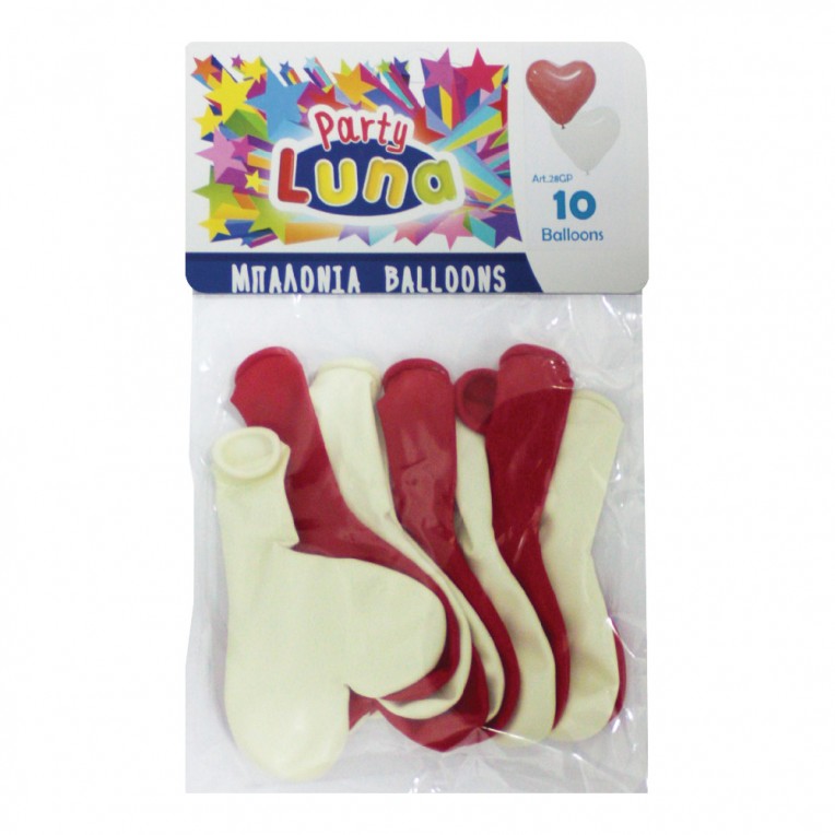 Balloons Hearts 10pcs (0088923)
