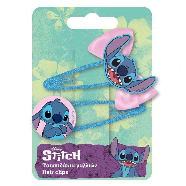 Τσιμπιδάκια Μαλλιών Σετ Disney Stitch...