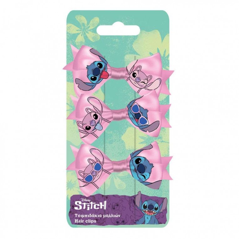 Τσιμπιδάκια Μαλλιών Σετ Disney Stitch...
