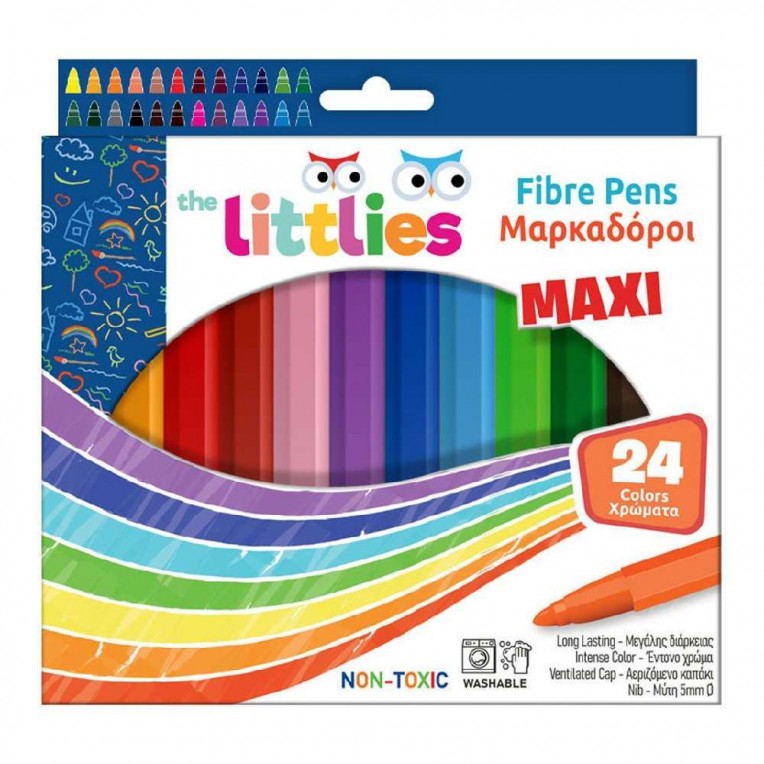 Markers Maxi The Littlies 24 Colors...