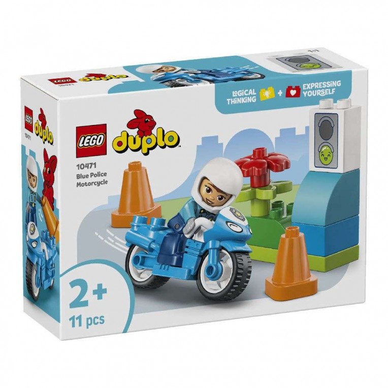 LEGO Duplo Blue Police Motorcycle...