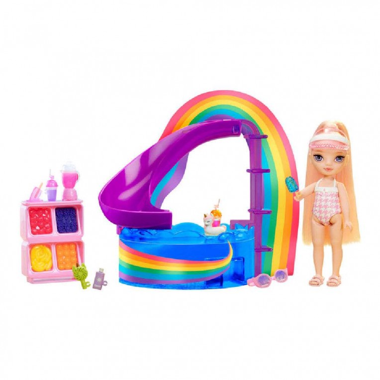 Rainbow High Littles Pool Day with...