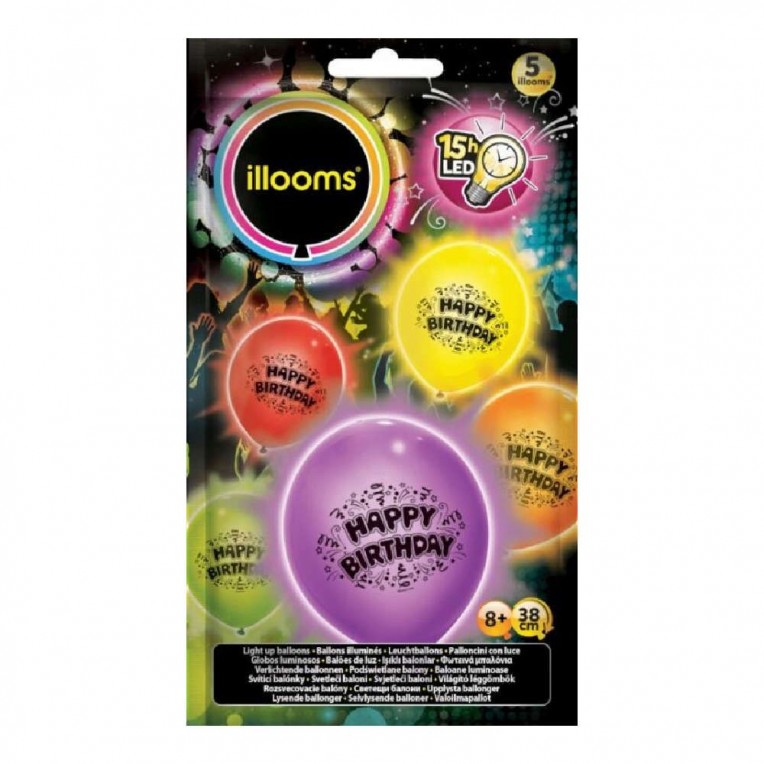 Illooms Happy Birthday 5pcs (LLM11000)