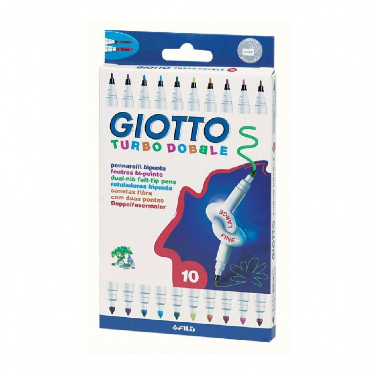 Μαρκαδόροι Turbo Double 10ΧΡ Giotto