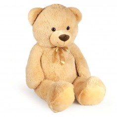 Plush Bear Beige with Bow...