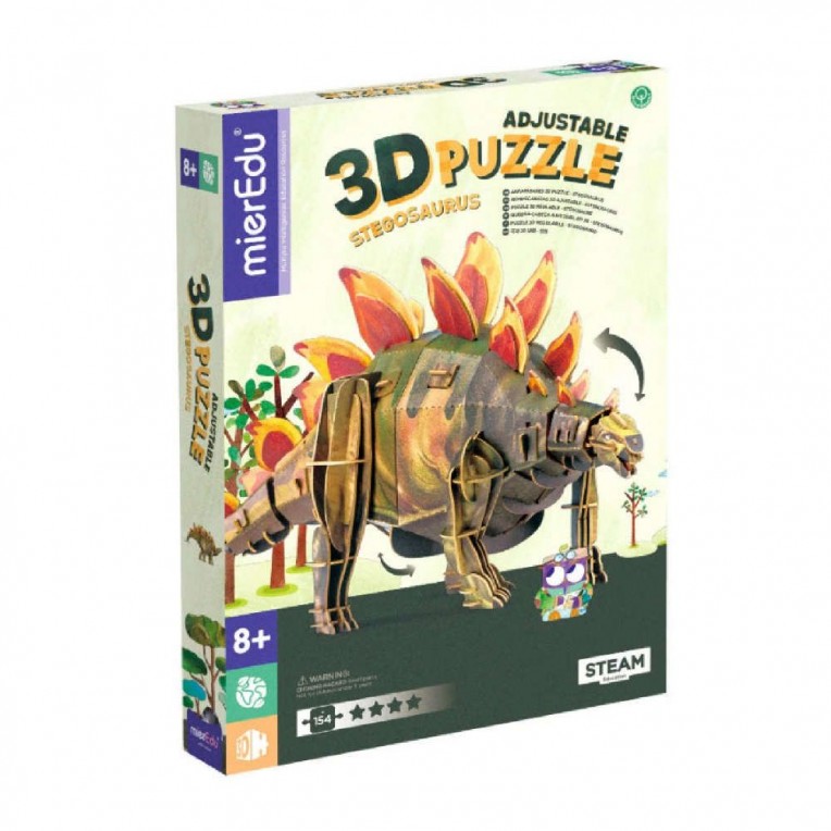 mierEdu Adjustable Puzzle Stegosaurus...