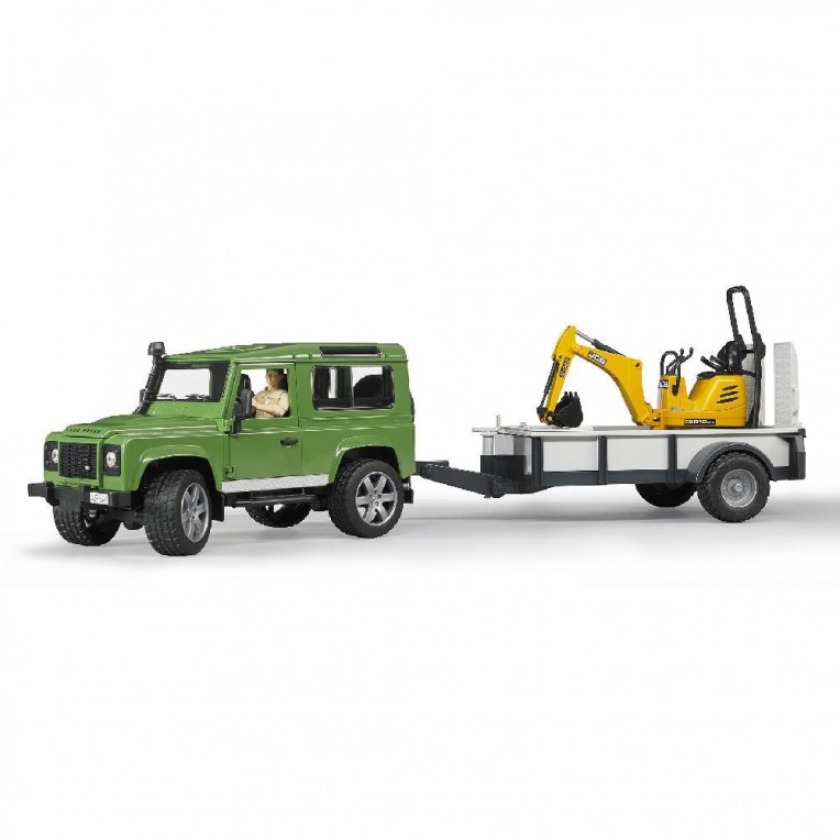 Bruder Land Rover Defender με Τρέιλερ...